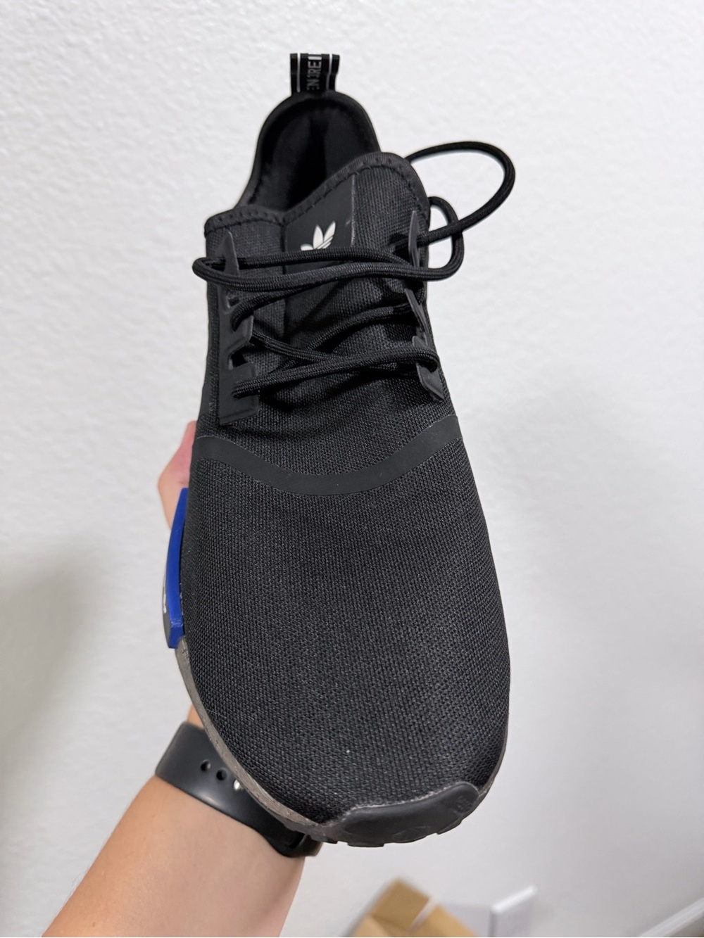 adidas Men’s NMD_R1 Black Casual Sneaker - Picture 2 of 9